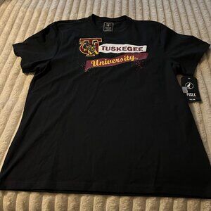 MEN'S FISLL NCAA TUSKEGEE UNIVERSITY CONFETTI BLACK S/S T-SHIRT-XL-NWT!